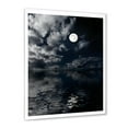 thumbnail image 2 of Designart 'Full Moon Night in Cloudy Sky IV' Nautical & Coastal Framed Art Print, 2 of 4