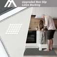 thumbnail image 2 of Alfombras de cocina COSY HOMEER, 50 x 120 cm, antideslizantes, color gris, 2 of 7