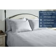 thumbnail image 4 of Delara King 3-Piece GOTS Organic Cotton Fitted Sheet Set, 400TC Long-Staple, Moisture-Wicking, Smooth & Breathable, Deep Pocket, Light Grey, 4 of 7