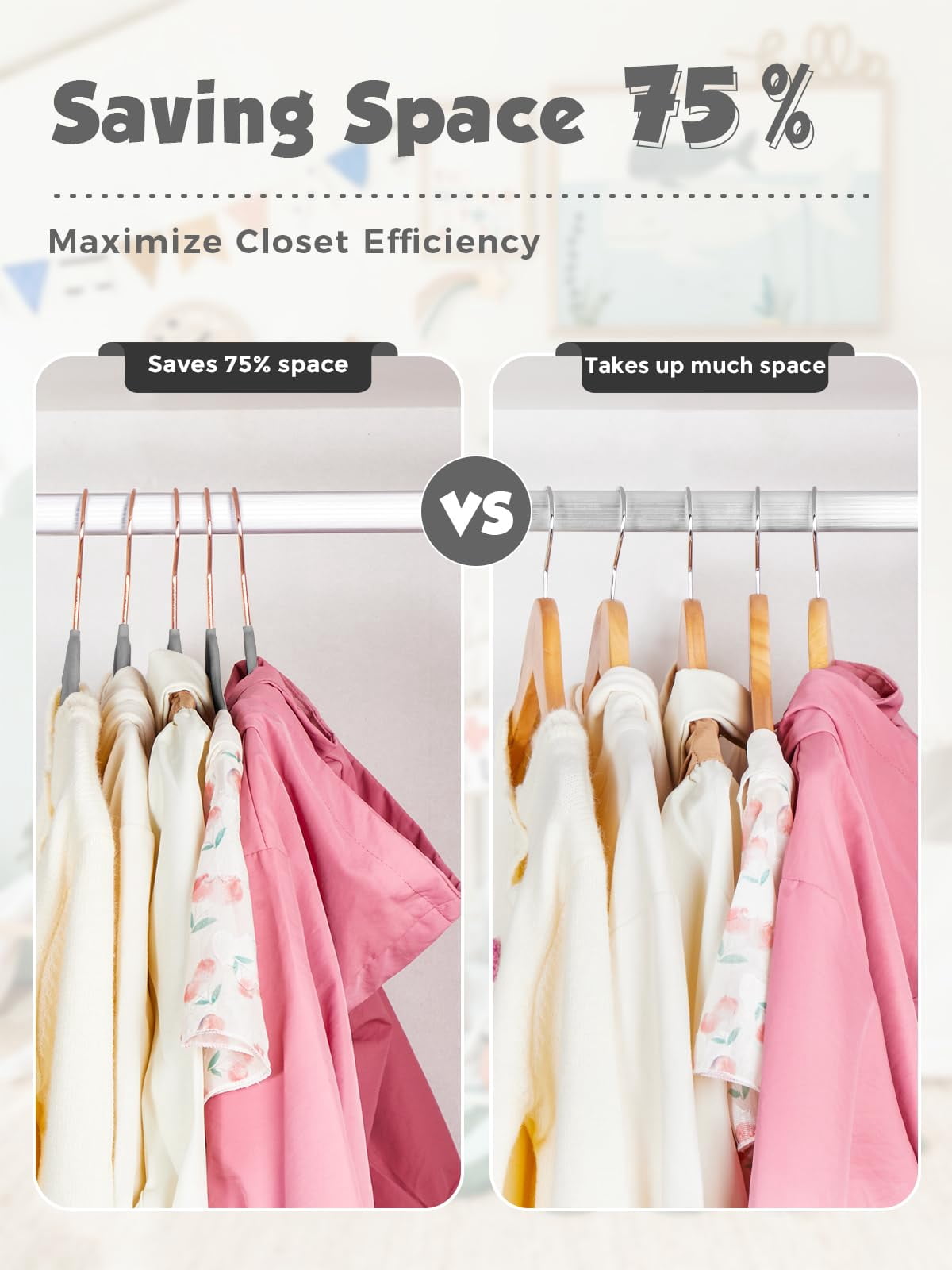 14 inch-50P Gray Clothes Hanger