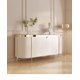 thumbnail image 1 of Gabinete lateral de comedor, entrada de losa de roca simple y moderna, gabinete de puerta de alta gama, decoración de diseño, zapatero de almacenamiento de pared, 1 of 4