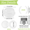 thumbnail image 2 of Stove Knob Covers for Child Safety 5PCS Child & Pet Proof Oven Knob Covers with Double-Sided Adhesive Heat-Resistant Gas Knob Covers (Clear View), 2 of 7