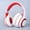 White, variant on Hwkond Headphones Wireless Bluetooth 5.0 Headband Bluetooth Headset Luminous Retractable Folding HiFi Subwoofer Full Wrap-around Ear Wireless Bluetooth Headset on Clearance