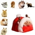thumbnail image 4 of Cuddle caves guinea pig small animal bed hamster cuddle hammock small animal cave cuddle house hammock for chinchilla igge cage accessories rescue rat sleeping cave nest, 4 of 5