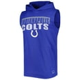 thumbnail image 2 of Men's MSX by Michael Strahan Royal Indianapolis Colts Relay Sleeveless Pullover Hoodie, 2 of 3
