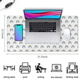 thumbnail image 5 of Long Mouse Pads for Desk,White Cartoon Rainbow Pattern Desk Mats on Top Of Desks, Desk Mouse Pad Extra Large with 3mm Non-Slip Base and Stitched Edge for Gaming,Office,Work,Home 31.5"x15.7", 5 of 6