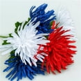thumbnail image 6 of Patriotic Faux Floral Bouquet, Red White Blue Artificial Bouquet, Independence Day Fake Flowers, Fourth Of July Floral Arrangement, Patriotic Home Decor Bouquet, 6 of 7