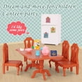 thumbnail image 3 of Juego de muebles para casa de muñecas, juguetes para niños, accesorios para casa de muñecas en miniatura, juguetes de simulación para niños, niñas y niños pequeños a partir de 3 años con comedor, 3 of 5
