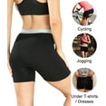 thumbnail image 6 of wirarpa Women's Cotton Boxer Briefs Anti-Chafing Boyshorts Panties 5.5" Inseam 4 Pack(2XL, Black), 6 of 7