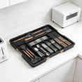 thumbnail image 6 of Rirozkan Drawer Organizer, Expandable Drawer Organizer, Adjustable Kitchen Utensil Tray, Cutlery Holder Storage Box for Kitchen Drawers Cabinet Countertop, 6 of 6