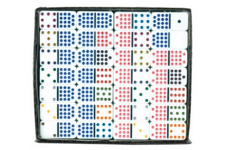 CHH 2526 Double 15 Color Dot Dominoes