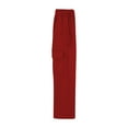 thumbnail image 6 of HAOTAGS Girls Elastic Waist Pants with Drawstring (4-13) Casual Solid Color Outdoor Sport Pants with Side Pockets Red Size 10 Years, 6 of 9