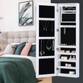 thumbnail image 3 of Wall-Mounted Jewelry Armoire: With Full-Length Mirror Storage Organizer, White, 3 of 6
