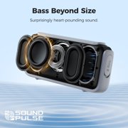 Tronsmart Trip 2 Bluetooth 5.3 Speaker, Ultra-Portable Clip, 10W Big Pro Sound w/ Deep Bass, IPX7 Waterproof, 20H, Voice Assistant - Black