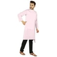 thumbnail image 2 of Atasi Indian Designer Kurta For Mens Party Wear Solid Color Ethnic Long Shirt, 2 of 7