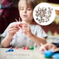 thumbnail image 3 of Milisten 50 Pcs Decorative Mini Brads Round Paper Fasteners Pearl Design Brads, 3 of 5