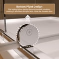thumbnail image 4 of Pivot Shower Door, 44-48" W X 71" H Swing Glass Shower Door With 1/4"(6mm) Clear Tempered Glass, Magnetic Closing, Chrome, 4 of 9