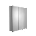 thumbnail image 3 of Croydex Texoma Triple Door Tri-View White Steel Medicine Cabinet with Mirror (36X30in), 3 of 10