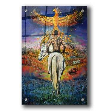 Epic Art 'Fallen Angel' by Jan Kasparec, Acrylic Glass Wall Art, 24"x36"