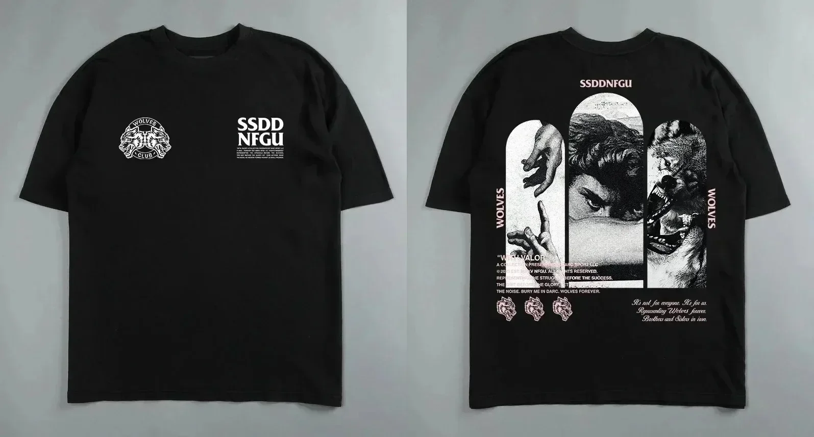 Darc Sport Wolves Gym CBUM T Shirts Oversize Women Tshirt Workout