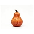 thumbnail image 2 of Light Up Pumpkin Lamp Round Pear Gourd Orange Pumpkin Light LED Fall Autumn Halloween Crackle Mosaic Tabletop Decor Home Window Shelf Ornament, 2 of 8