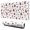 Red Christmas House and Tree Pattern, variant on Red Christmas Golden Reindeer Pattern Extended Large Mouse Pad, Gaming Desk Pad with Non Slip Base & Stitched Edges, Smooth Polyester Gifts for Birthday Christmas Thanksgiving,31.5"x11.8"