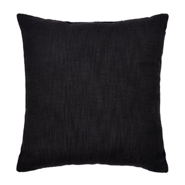 Mainstays 18" x 18" Decorative Throw Pillow, Solid Black Texture Polyester
