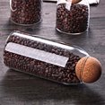 thumbnail image 3 of Glass Storage Jar with Wooden Lid, Clear Candy or Spice Container for Kitchen, Tea, or Coffee Organization, 3 of 9