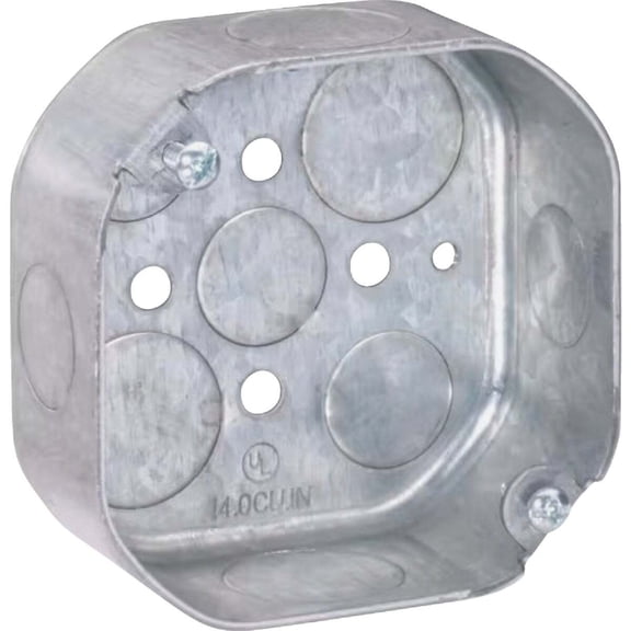Southwire 54151-S-UPC 4 x 1.5 in. Steel Metallic Octagon Box with Bracket