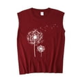 thumbnail image 4 of Womens Summer Tops, Dandelion Muscle Tank Top Women Meditation Yoga Shirts Summer Vacation Graphic Tank Top Sleeveless Tees Vest, 4 of 4