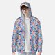 thumbnail image 2 of Balery Cartoon colorful cute cat Sudadera ligera de manga larga con capucha y protección solar UPF 50+ para hombre y mujer, ideal para pesca y running-3X-Large, 2 of 7