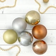thumbnail image 2 of Northlight 32ct Shatterproof Christmas Ball Ornament Set 3.25" - Silver/Brown, 2 of 3
