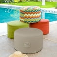 thumbnail image 4 of COVERS&ALL Round Ottoman Cover, 12 Oz PVC Waterproof, UV & Weather Resistant Patio Garden Furniture Stool Protector Indoor Outdoor Use with Air Vents & Drawstrings (34" Diameter x 22" H, Beige), 4 of 6