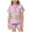 Pink, variant on WOYY Toddler Girls Pajama Sets Satin Easter Letter Print Kids Sleepwear Outfits,2-Piece,Sizes 2-13T