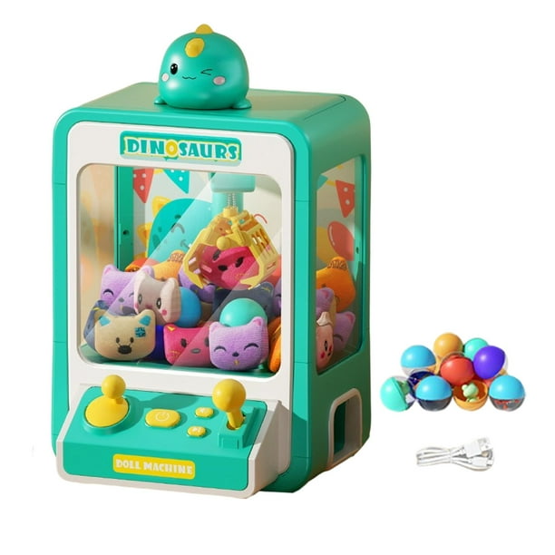 Máquina de garra con 10 mini animales de peluche, juguetes pequeños  electrónicos, mini máquina expendedora para adultos, niñas Estilo C  Sunnimix