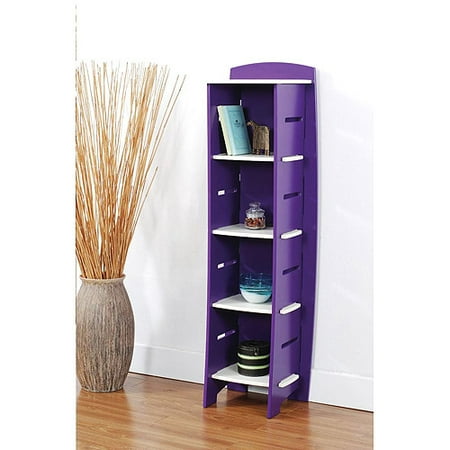 No Tools Embly Bookcase Purple And White No Tools Embly Bookcase Purple And White