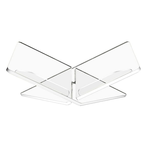 Clear Acrylic Book Stand, Frame Acrylic Book Holder, Open Bookstand for Display Reading Cookbook, Magazine, Recipe