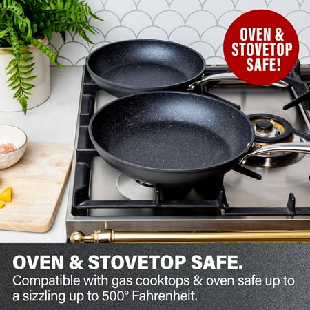 Granitestone - Non-Stick Frying Pan - Gray/Silver