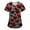 Watermelon Red #326, variant on Valentines Scrubs Tops Women Plus Size Casual Short Sleeve Cute Valentine Love Printed Scrub Shirts Loose V Neck Scrubs Nursing Workwear Medical Nurse Uniform with Pockets Pink XL