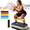 Silver, variant on 10-Speed Vibration Plate, Full Body Shaker Exercise Machine with 5 Resistance Bands, Lymphatic Drainage Vibrating Board, Compact Home Gym Equipment for Weight Loss, Fat Burning Workout for Adults