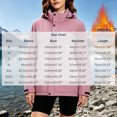 thumbnail image 3 of Vivianyo HD Women's Color Block Oversized Hooded Rain Jacket, Winter Thick Warm Windproof Graphene Jacket for Women, Sizes S-3XL, 3 of 9