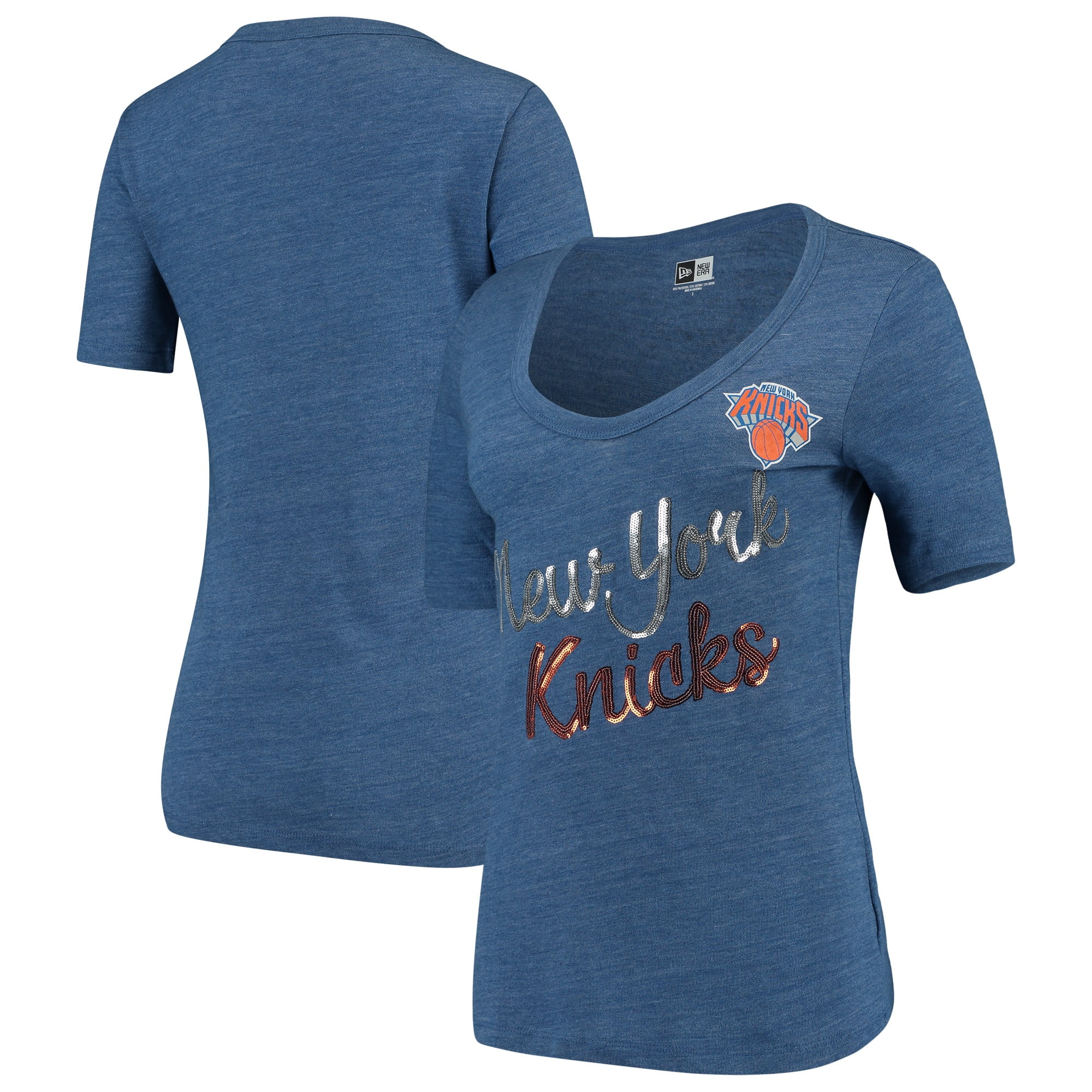 York Knicks Tri-Blend U-Neck Jersey 