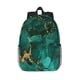 thumbnail image 1 of Disketp Green Gold Glitter Mochila Escolar de 15 Pulgadas, Mochila Ligera para Estudiantes, Viajes y Trabajo, Cómoda y Resistente para el Uso Diario, 1 of 6