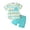 Blue, variant on Teen Boy Clothes Baby Toddler Boys Set Child Kids Spring Summer Cotton Hawaii Printed Short Sleeved Casual 0 3 6 12 18 24 Months T-shirt with Elastic Waist Shorts Children Clothing 2-Piece