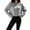 Gray, variant on Aueoeo Sweaters For Teens, Soft Comfy Ladies' Casual Round-Neck Long-Sleeved Pullover Knitted Shirt Top Knitwear