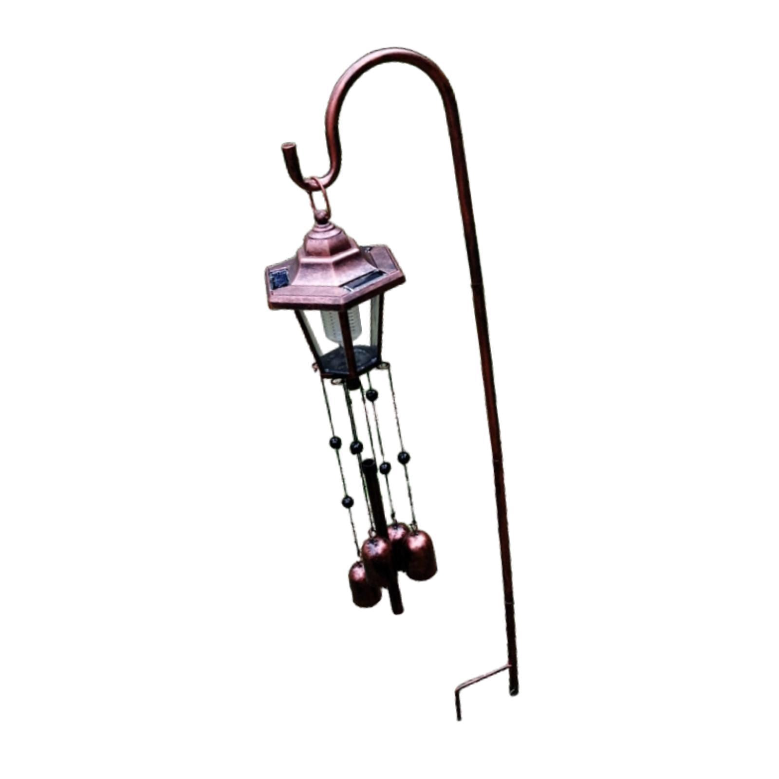 colaxi Solar Wind Chime Light Sturdy Gifts for Women Decorative for Yard Patio Home with Hook