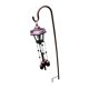 thumbnail image 5 of Campana de viento solar, luz de campana de viento, regalo para ella, portátil para exterior, hierro con gancho de pastor, 5 of 9
