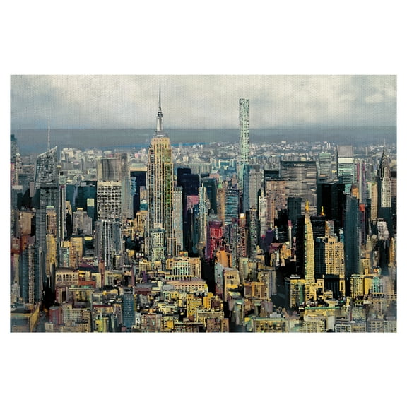 Fine Art Canvas New York State of Mind Skyline by Studio Arts Canvas Art Print