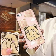 JNG-Phone Case For iphone 5/5S/SE/ip5/ip5S/ipSE, Silicone Shockproof Dirt-resistant Waterproof three-dimensional TPU Soft case Anti-knock 3D Fashion Design Anti-dust Cute Cartoon Durable
