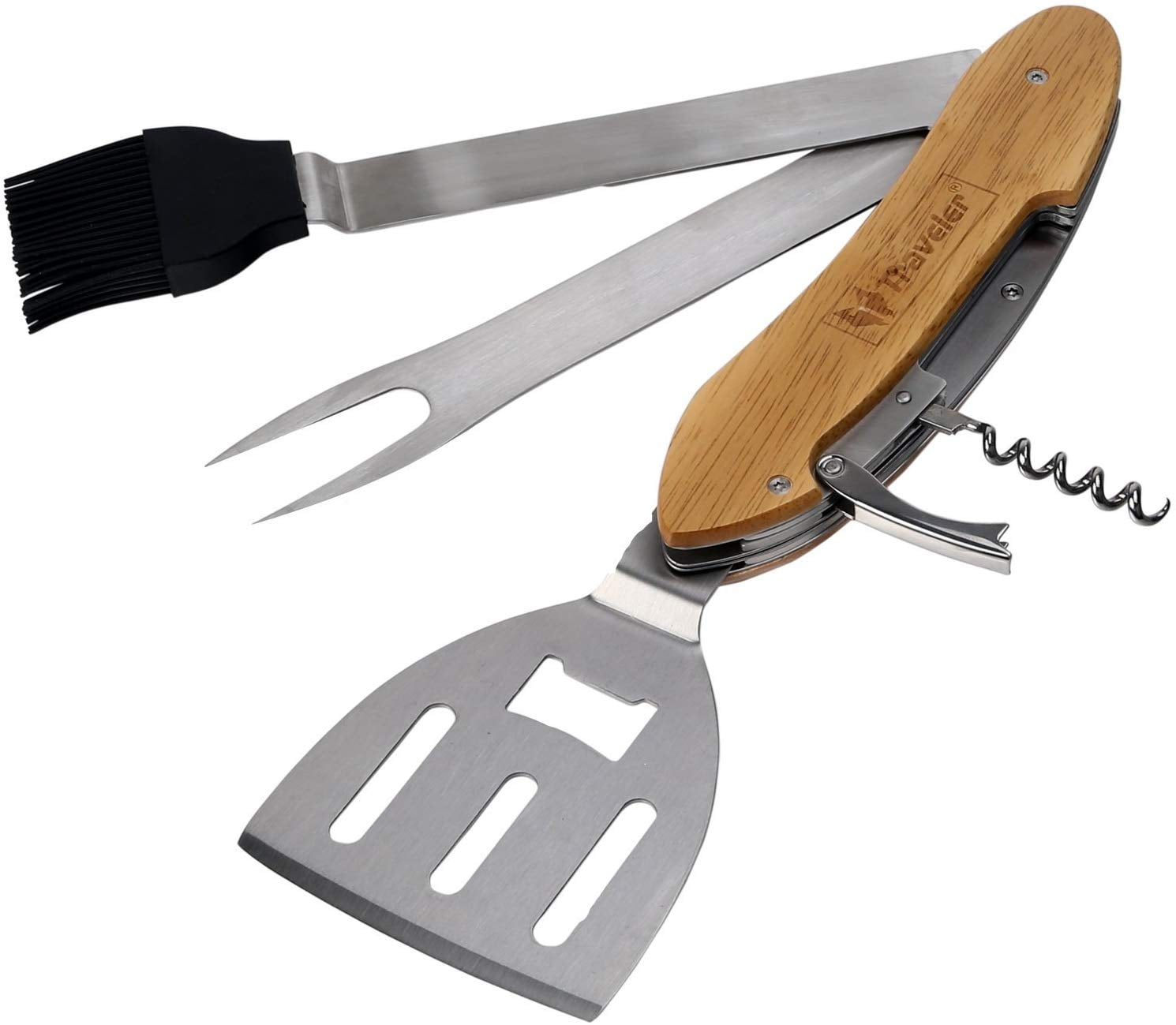 GRILLART Grill Brush and Scraper with Deluxe Handle -Safe